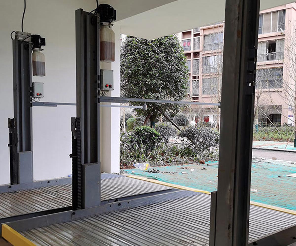 崆峒地下室簡易升降立體停車庫改造