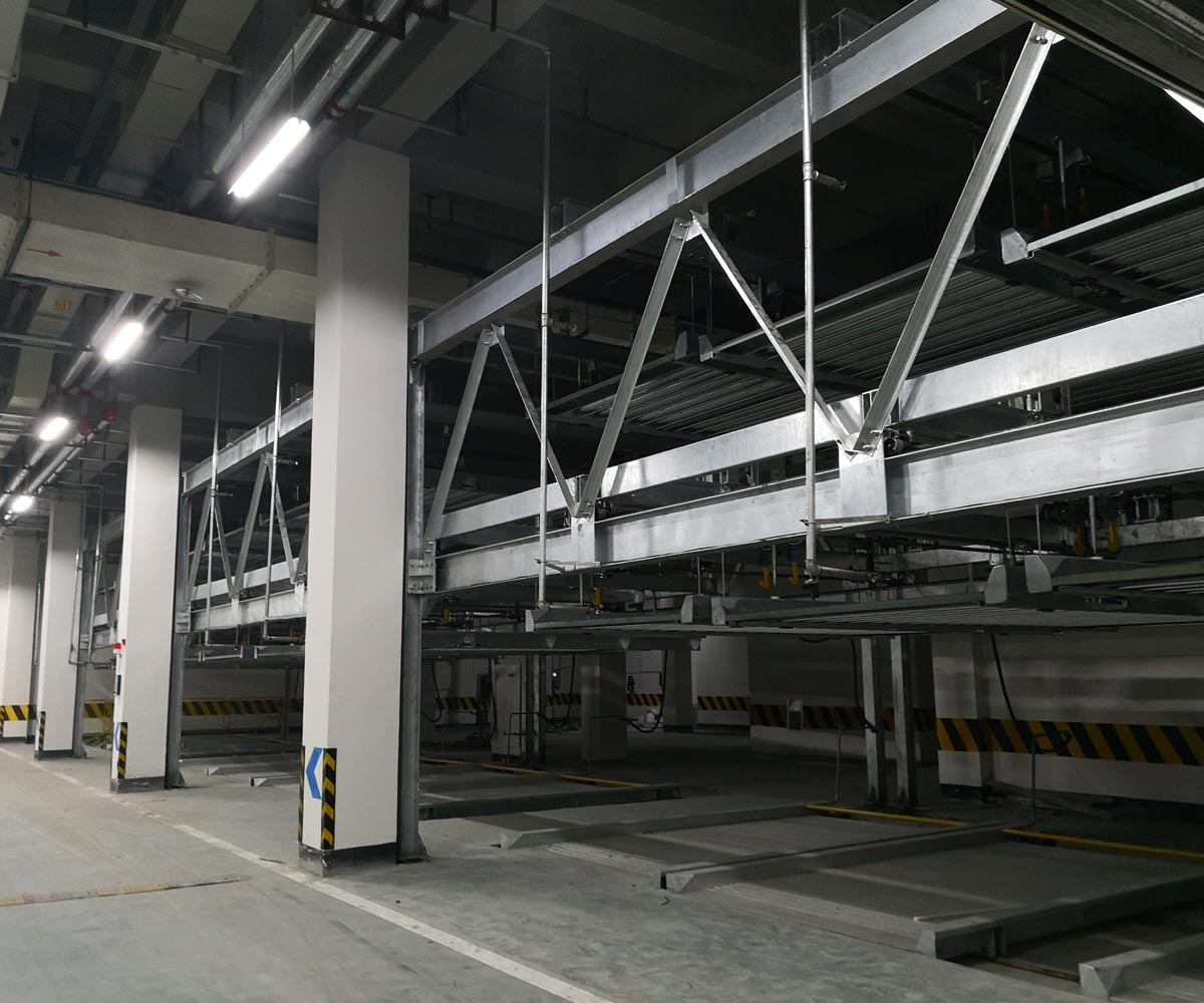 永登PSH5五層升降橫移式智能停車設備